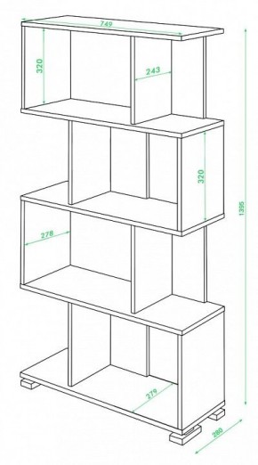 Стеллаж Домино нельсон СЛ-5-4 в Новоуральске - novouralsk.mebel24.online | фото 2