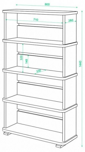 Стеллаж Домино СБ-25/4 в Новоуральске - novouralsk.mebel24.online | фото 2