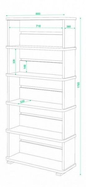 Стеллаж Домино СБ-25/5 в Новоуральске - novouralsk.mebel24.online | фото 3