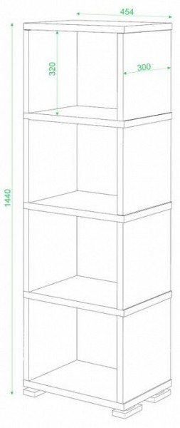 Стеллаж-колонка Домино СБ-15/4 в Новоуральске - novouralsk.mebel24.online | фото 2