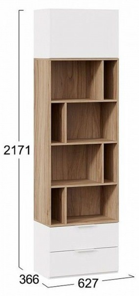 Стеллаж комбинированный Порто Исп. 2 ТД-393.07.20 в Новоуральске - novouralsk.mebel24.online | фото 5