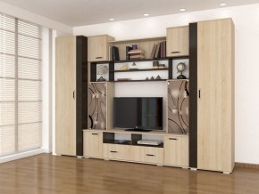 Стенка Оскар-18-1 дуб сонома-венге в Новоуральске - novouralsk.mebel24.online | фото