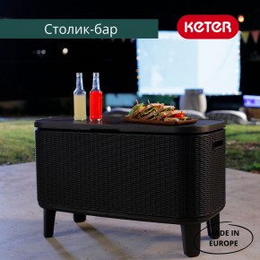 Стол Беви Бар (Bevy Bar Large Cool Bar), графит в Новоуральске - novouralsk.mebel24.online | фото 4