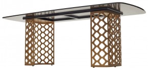 Стол CHIAVARI 220 KL-188 Контрастный мрамор матовый, итальянская керамика / Шампань, ®DISAUR в Новоуральске - novouralsk.mebel24.online | фото 5