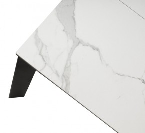 Стол CORNER 120 HIGH GLOSS STATUARIO керамика, стекло/ черный каркас, ®DISAUR в Новоуральске - novouralsk.mebel24.online | фото 8