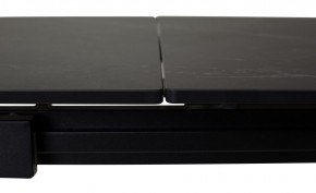 Стол CORNER 120 MATT BLACK MARBLE SOLID CERAMIC / BLACK, ®DISAUR в Новоуральске - novouralsk.mebel24.online | фото 1