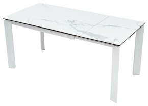 Стол CORNER 120 MATTE STATUARIO Белый мрамор матовый керамика, стекло/ белый каркас, ®DISAUR в Новоуральске - novouralsk.mebel24.online | фото 3