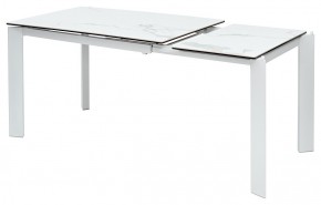 Стол CORNER 120 MATTE STATUARIO Белый мрамор матовый керамика, стекло/ белый каркас, ®DISAUR в Новоуральске - novouralsk.mebel24.online | фото 4
