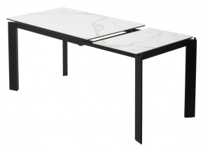 Стол CORNER 120 MATTE STATUARIO Белый мрамор матовый керамика, стекло/ черный каркас, ®DISAUR в Новоуральске - novouralsk.mebel24.online | фото 4