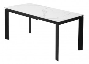 Стол CORNER 120 MATTE STATUARIO Белый мрамор матовый керамика, стекло/ черный каркас, ®DISAUR в Новоуральске - novouralsk.mebel24.online | фото 5