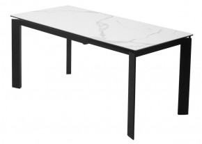 Стол CORNER 120 MATTE STATUARIO Белый мрамор матовый керамика, стекло/ черный каркас, ®DISAUR в Новоуральске - novouralsk.mebel24.online | фото 6