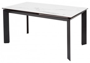 Стол CREMONA 140 HIGH GLOSS STATUARIO Белый мрамор глянцевый, керамика/ черный каркас, ®DISAUR в Новоуральске - novouralsk.mebel24.online | фото 7