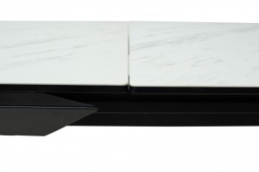 Стол CREMONA 160 KL-99 Белый мрамор матовый, итальянская керамика / черный каркас, ®DISAUR в Новоуральске - novouralsk.mebel24.online | фото 4
