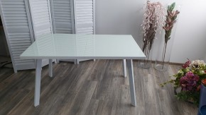 Стол ФИН 140 Белый, стекло/ Белый каркас М-City в Новоуральске - novouralsk.mebel24.online | фото 9