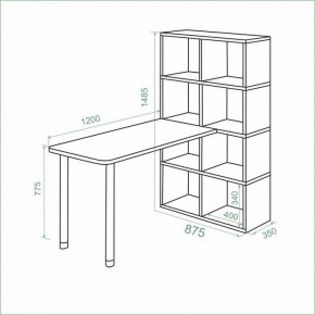 Стол компьютерный Bartolo в Новоуральске - novouralsk.mebel24.online | фото 2