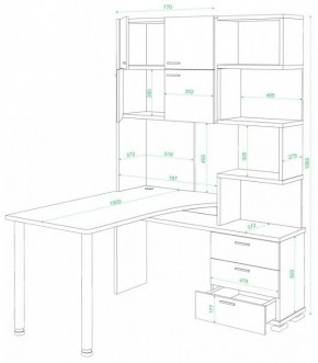 Стол компьютерный Домино нельсон СР-500М/190 в Новоуральске - novouralsk.mebel24.online | фото 2