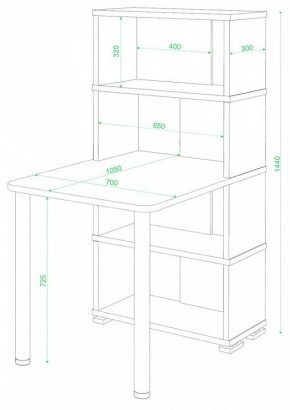 Стол компьютерный Домино СБ-10М/4 в Новоуральске - novouralsk.mebel24.online | фото 2