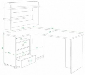 Стол компьютерный Домино СР-145 в Новоуральске - novouralsk.mebel24.online | фото 2