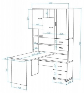 Стол компьютерный Домино СР-620/180 в Новоуральске - novouralsk.mebel24.online | фото 2