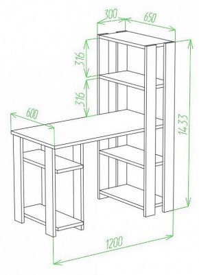 Стол компьютерный Slim СТН-145/120 в Новоуральске - novouralsk.mebel24.online | фото 2