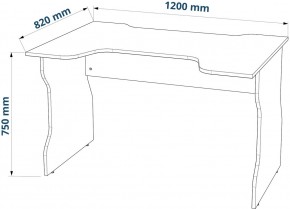 Стол компьютерный ВАРДИГ K1 120x82, антрацит/лайм в Новоуральске - novouralsk.mebel24.online | фото 3