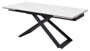 Стол LIVORNO 180 MATT WHITE MARBLE SOLID CERAMIC / BLACK, ®DISAUR в Новоуральске - novouralsk.mebel24.online | фото 2
