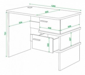 Стол письменный Домино нельсон СД-15С в Новоуральске - novouralsk.mebel24.online | фото 3