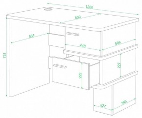 Стол письменный Домино СД-15 С в Новоуральске - novouralsk.mebel24.online | фото 2