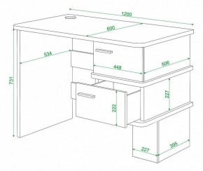 Стол письменный Домино СД-15С в Новоуральске - novouralsk.mebel24.online | фото 3