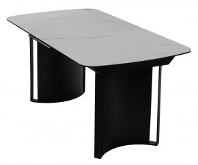 Стол RASMUS 160 TL-45 Белый мрамор, испанская керамика / черный каркас, ®DISAUR в Новоуральске - novouralsk.mebel24.online | фото 3