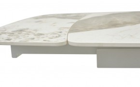 Стол RIVOLI 140 GLOSS LUXURY PANDORA SOLID CERAMIC / WHITE, ®DISAUR в Новоуральске - novouralsk.mebel24.online | фото 4