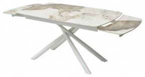 Стол RIVOLI 140 GLOSS LUXURY PANDORA SOLID CERAMIC / WHITE, ®DISAUR в Новоуральске - novouralsk.mebel24.online | фото 8