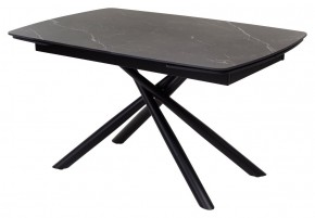 Стол RIVOLI 140 MATT BLACK MARBLE SOLID CERAMIC / BLACK, ®DISAUR в Новоуральске - novouralsk.mebel24.online | фото 1