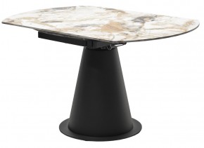 Стол TERAMO 135 GLOSS GRAND JADE SOLID CERAMIC, керамика, поворотн.механизм / Черный каркас, ®DISAUR в Новоуральске - novouralsk.mebel24.online | фото 10