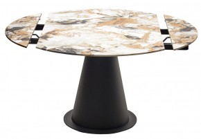 Стол TERAMO 135 GLOSS GRAND JADE SOLID CERAMIC, керамика, поворотн.механизм / Черный каркас, ®DISAUR в Новоуральске - novouralsk.mebel24.online | фото 14