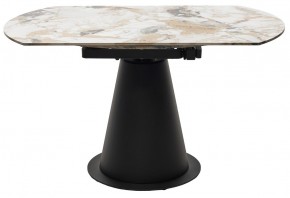 Стол TERAMO 135 GLOSS GRAND JADE SOLID CERAMIC, керамика, поворотн.механизм / Черный каркас, ®DISAUR в Новоуральске - novouralsk.mebel24.online | фото 16