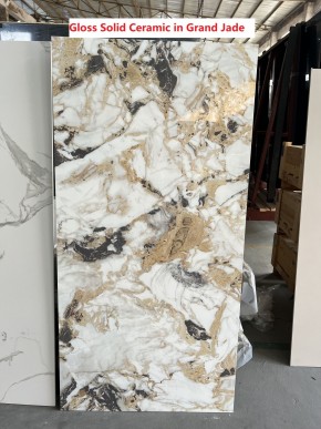 Стол TERAMO 135 GLOSS GRAND JADE SOLID CERAMIC, керамика, поворотн.механизм / Черный каркас, ®DISAUR в Новоуральске - novouralsk.mebel24.online | фото 7