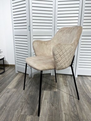 Стул AMARETTO VBP206 античный светло-бежевый, велюр без пальчикового эффекта /черный каркас, М-City в Новоуральске - novouralsk.mebel24.online | фото 7