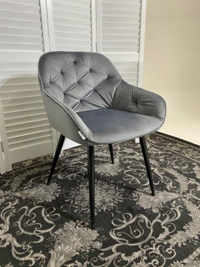 Стул BREEZE BLUVEL-14 GREY, велюр / черный каркас М-City в Новоуральске - novouralsk.mebel24.online | фото 6
