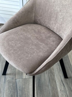Стул CASA, 360 град. поворот. B5 Капучино, велюр / черный каркас,М-City в Новоуральске - novouralsk.mebel24.online | фото 3
