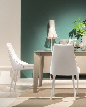 Стул CLARA 40.11 (TR505 white with sand cordonet, экокожа) в Новоуральске - novouralsk.mebel24.online | фото 1