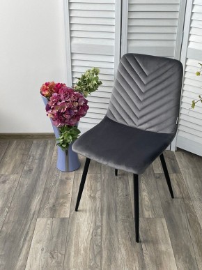 Стул DUKE BLUVEL-14 GREY, велюр / черный каркас М-City в Новоуральске - novouralsk.mebel24.online | фото 5
