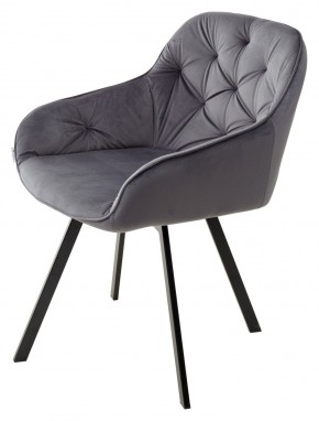 Стул GALE 360 град. поворот. BLUVEL-14 GREY, велюр/ черный каркас, М-City в Новоуральске - novouralsk.mebel24.online | фото 5