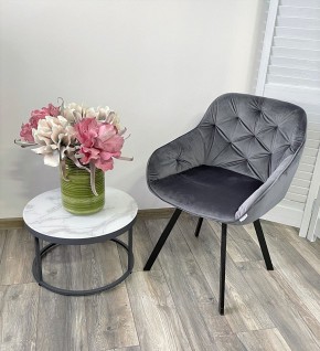 Стул GALE 360 град. поворот. BLUVEL-14 GREY, велюр/ черный каркас, М-City в Новоуральске - novouralsk.mebel24.online | фото 8