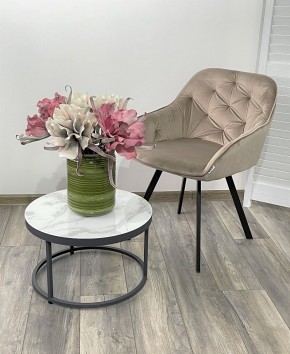 Стул GALE 360 град. поворот. BLUVEL-40 BEIGE, велюр/ черный каркас, М-City в Новоуральске - novouralsk.mebel24.online | фото 2