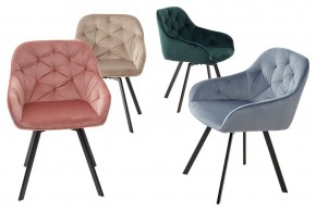 Стул GALE 360 град. поворот. BLUVEL-40 BEIGE, велюр/ черный каркас, М-City в Новоуральске - novouralsk.mebel24.online | фото 3