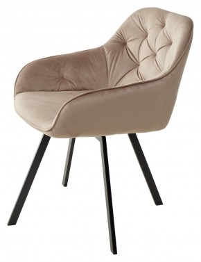 Стул GALE 360 град. поворот. BLUVEL-40 BEIGE, велюр/ черный каркас, М-City в Новоуральске - novouralsk.mebel24.online | фото 5