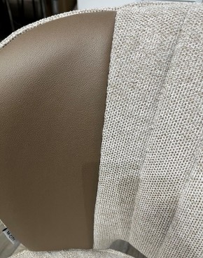 Стул HERMES WZ2042-02 светло-бежевый фактурный велюр/ HK017-31 серо-коричневый PU, М-City в Новоуральске - novouralsk.mebel24.online | фото 2