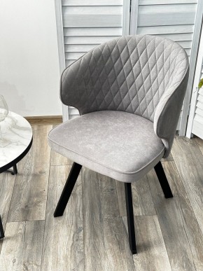 Стул SKAT 360 град. поворот. B22 Серый, велюр / черный каркас, М-City в Новоуральске - novouralsk.mebel24.online | фото 3