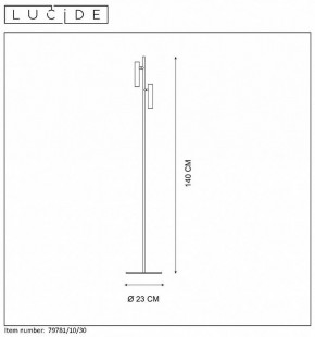 Торшер Lucide Philon 79781/10/30 в Новоуральске - novouralsk.mebel24.online | фото 4